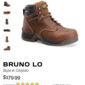 CAROLINA Men's 6" Bruno Lo Waterproof Broad Toe Work Boot Composite Toe Style